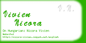 vivien nicora business card